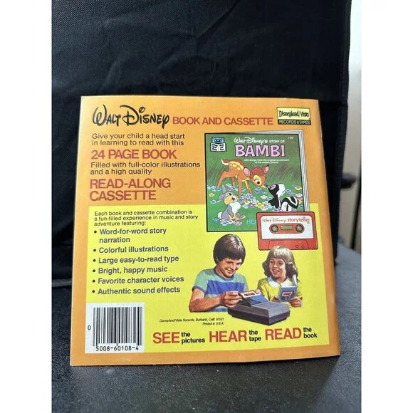 Walt Disney Bambi Read Along‎ Book ONLY NO Cassette Tape Excellent 1977 - Picture 4 of 16